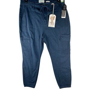 RE generation By Celebrity Pink Womens Size 16 High-Rise SKINNY Cargo Pants Blue